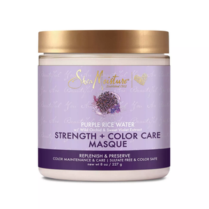 SheaMoisture Strength + Color Care Treatment Masque with Purple Rice Water - 8oz - Beauty & Organic Co.